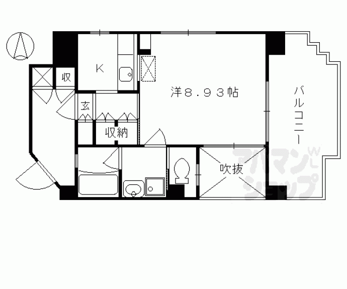 【セントポーリア西大路七条】間取