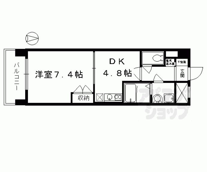 【リーフセラ七条】間取