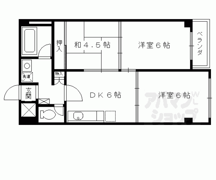 【ヴィエントだいご】間取