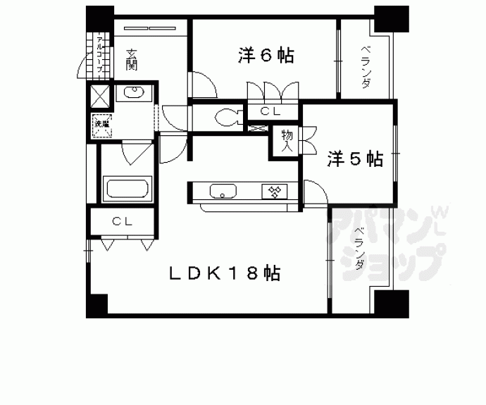【アンビエント京都駅前】間取