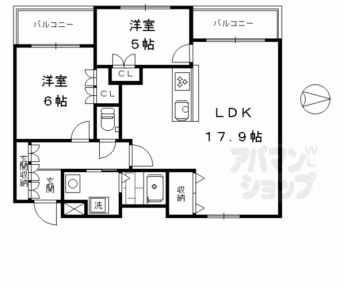 【アンビエント京都駅前】間取