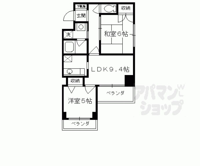 【フォルム五条通り】間取