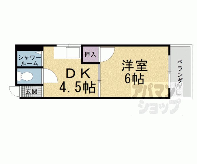 【ベルエール桃山　Ａ棟】間取