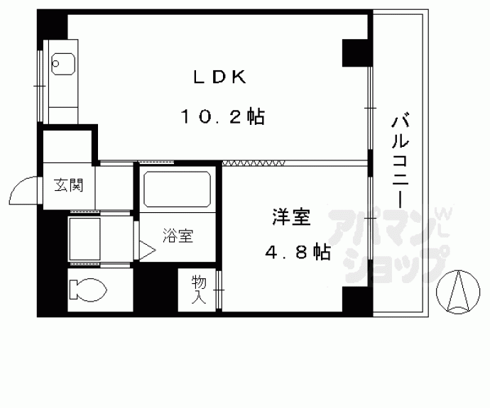 【京都クレセントマンション】間取