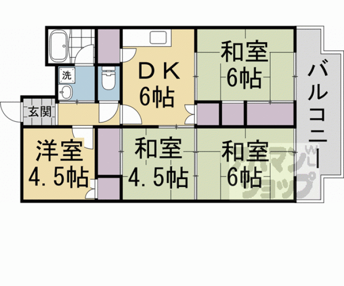 【向島ニュータウン 3街区 D棟】間取