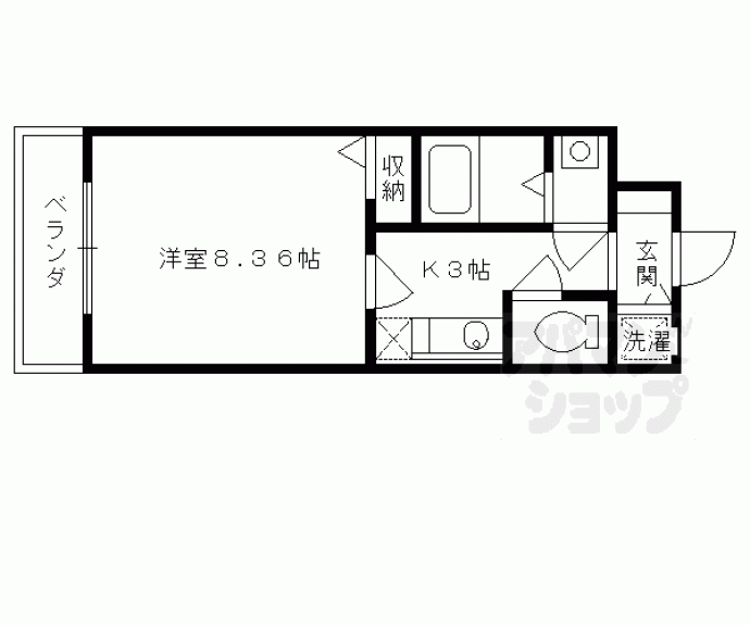 【レジディア京都駅前】間取