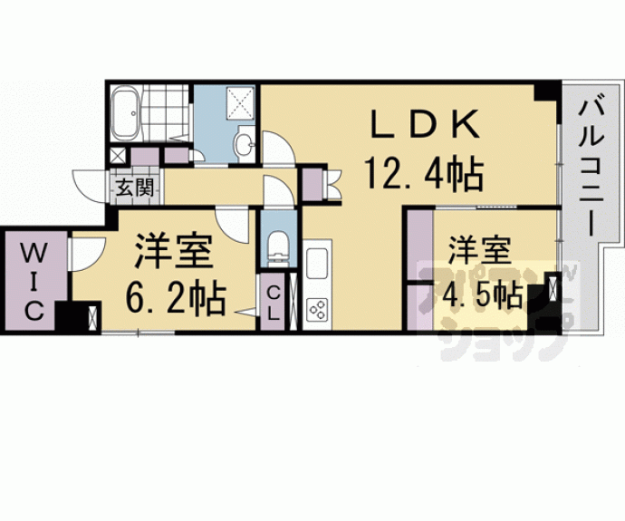 【パインフィールド七条】間取