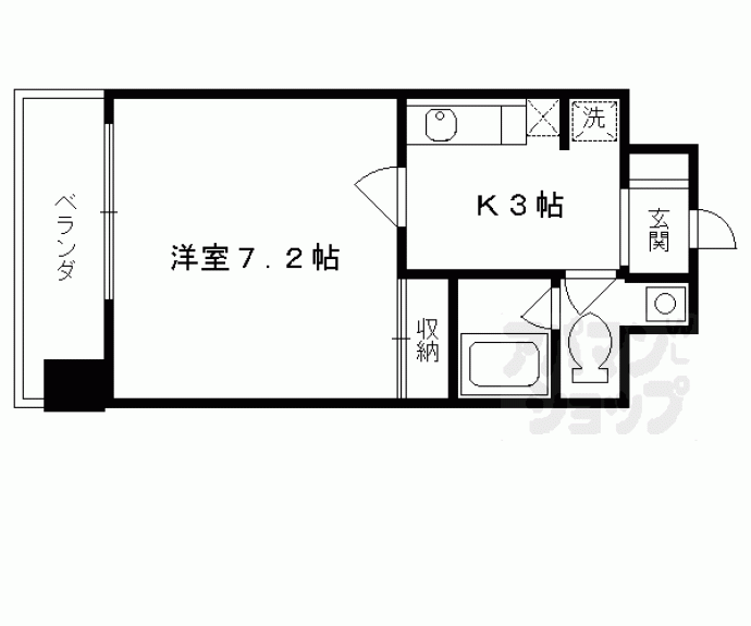 【グランドパレス西大路】間取