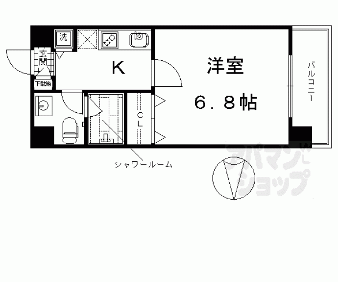【グランドパレス西大路】間取