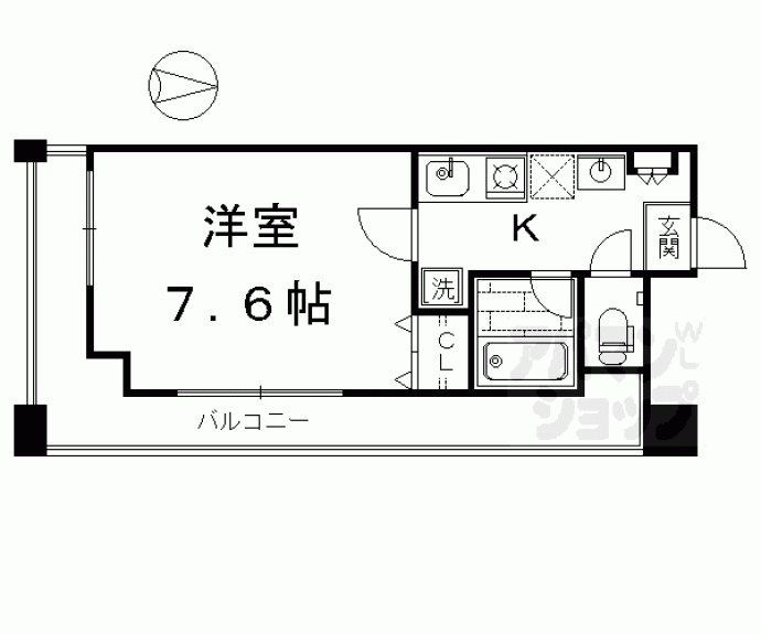 【グランドパレス西大路EAST】間取