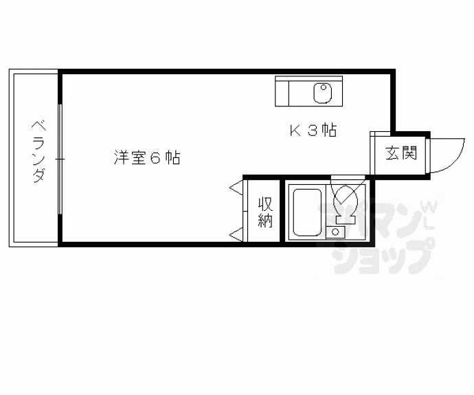 【竹田マンション】間取