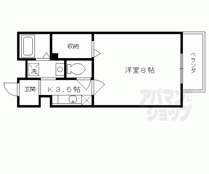 【カナル桃山Ⅱ】間取