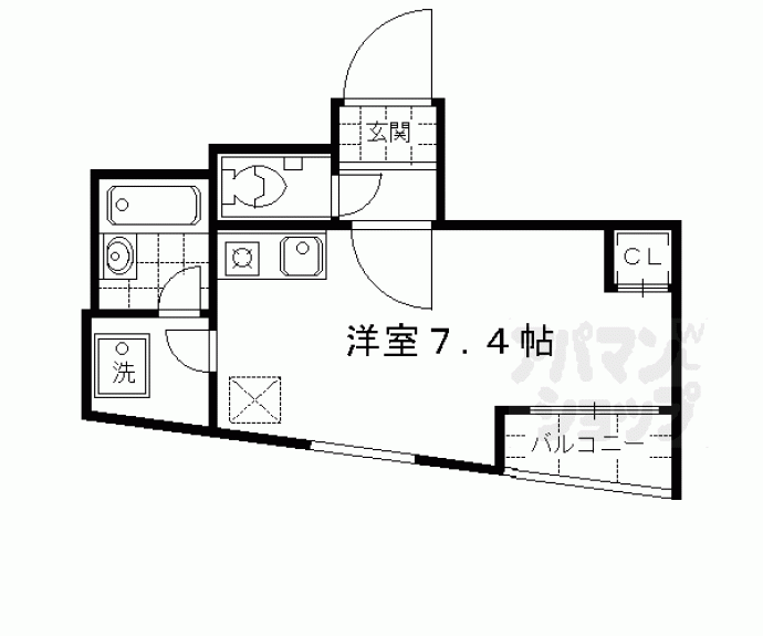 【WEST9西大路】間取