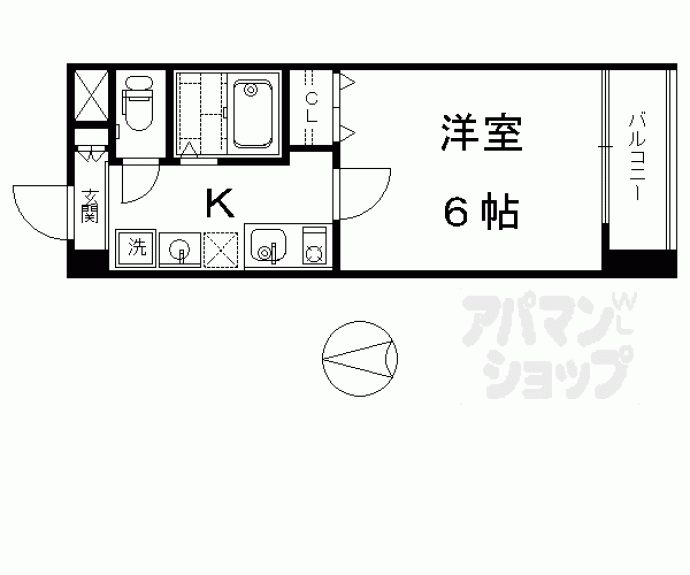 【サムティ京都西大路Ｎｏｒｔｈ】間取