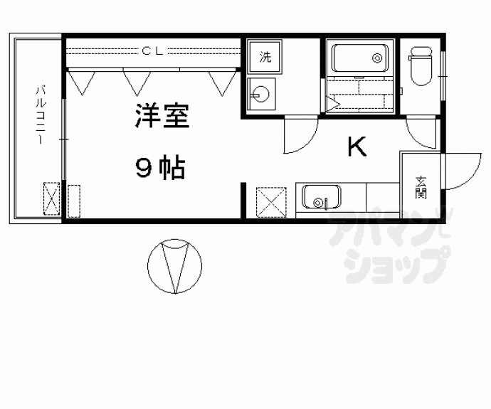 【第五洛南荘】間取