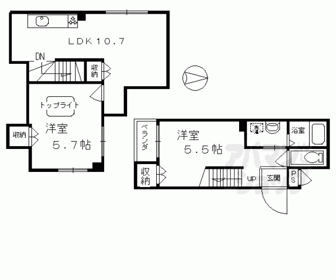 【バインオークCENT】間取