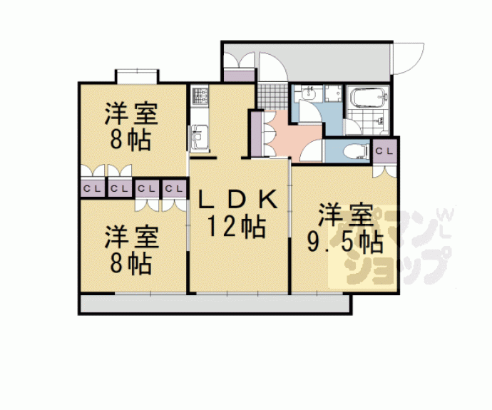 【アーバネックス三条】間取