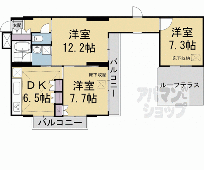 【アーバネックス三条】間取