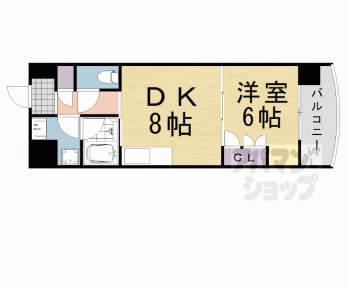 【ＡＬＢＡ烏丸御池】間取