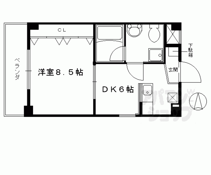 【押小路フラット】間取