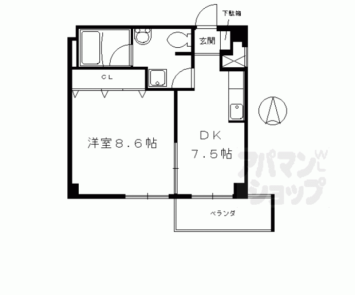 【押小路フラット】間取