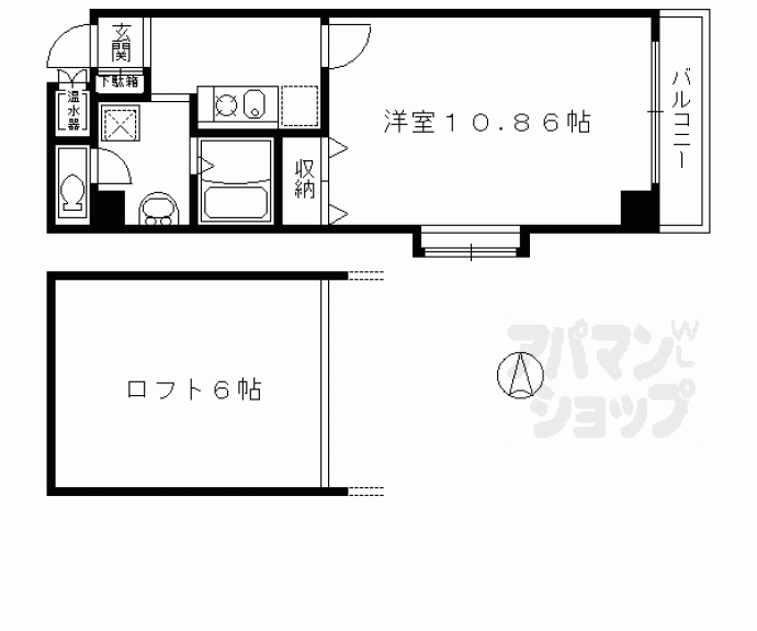 【メディナ三条室町】間取