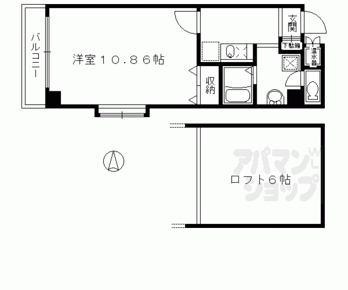 【メディナ三条室町】間取