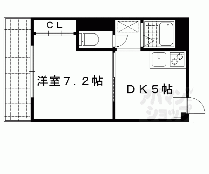 【エスポアール円町東】間取