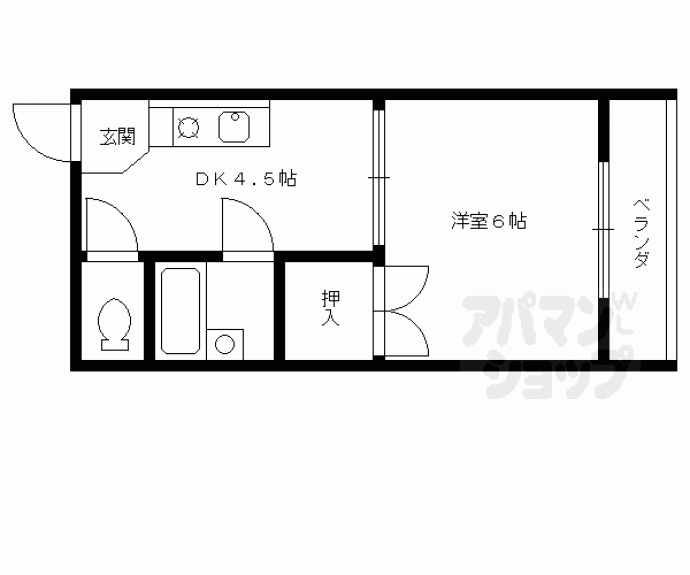【エスポワール朱雀】間取