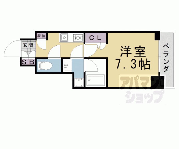 【アスヴェル京都市役所前Ⅱ】間取