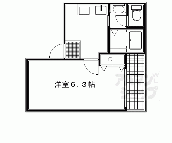 【ＭＥＳＡ　ＶＥＲＤＥ　五辻】間取