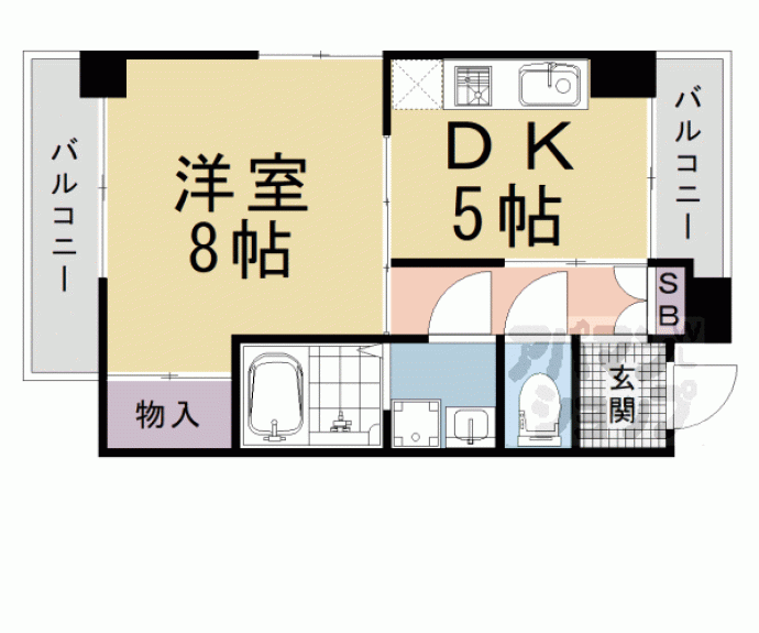 【ピュアコート五条】間取