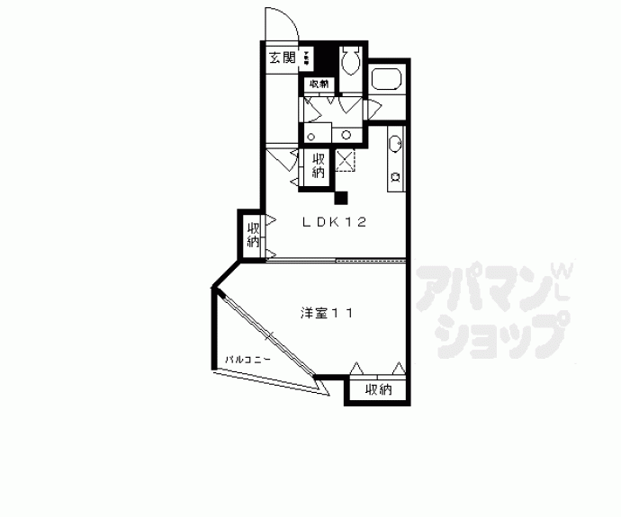 【サンフローラ丸太町】間取