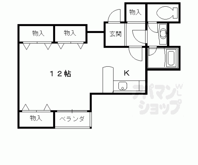 【サンフローラ丸太町】間取
