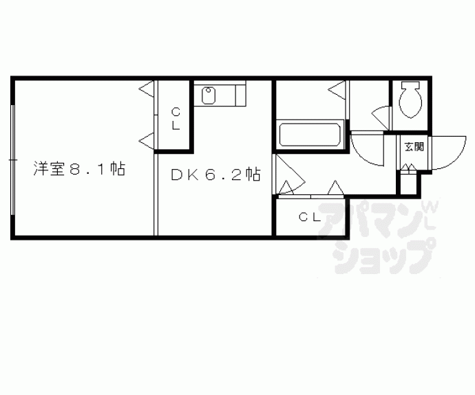 【サンフローラ丸太町】間取