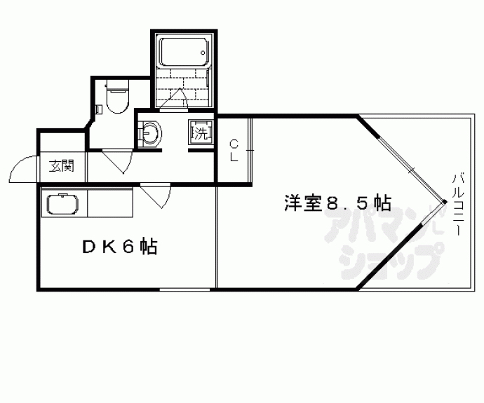 【サンフローラ丸太町】間取