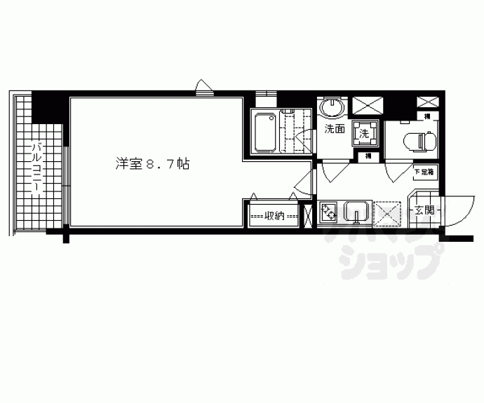 【アスヴェル京都三条通】間取