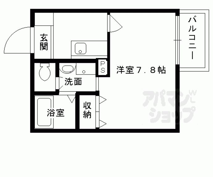 【カームネス祇園南】間取