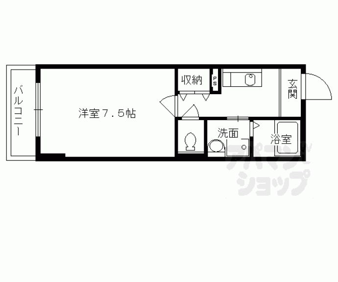 【カームネス祇園南】間取