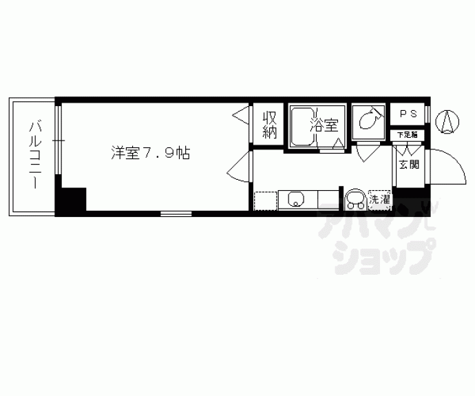 【ロイヤルシティ西大路】間取