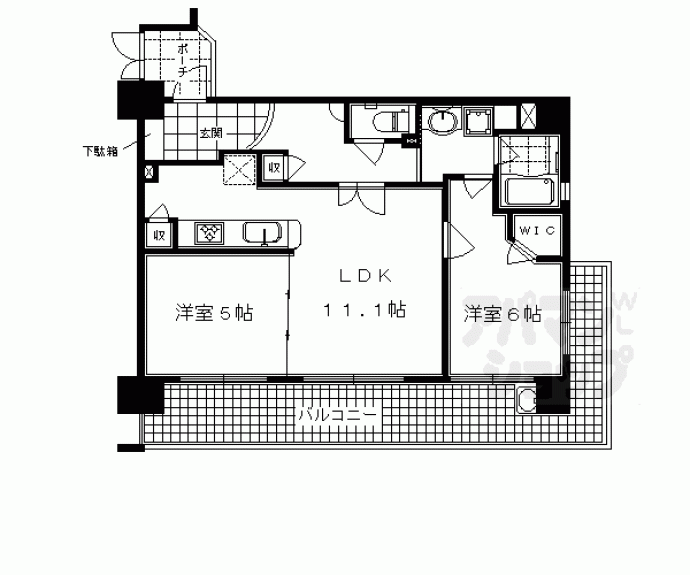 【エステムプラザ京都四条烏丸】間取