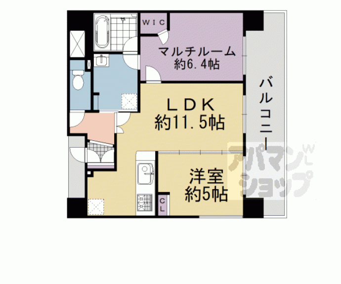 【エステムプラザ京都四条烏丸】間取