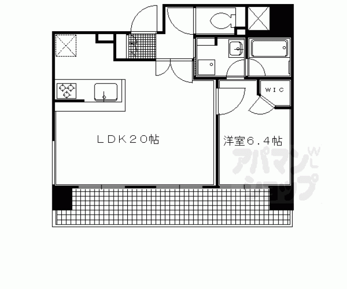 【エステムプラザ京都四条烏丸】間取