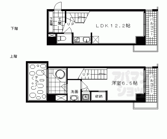【トゥニール河原町】間取