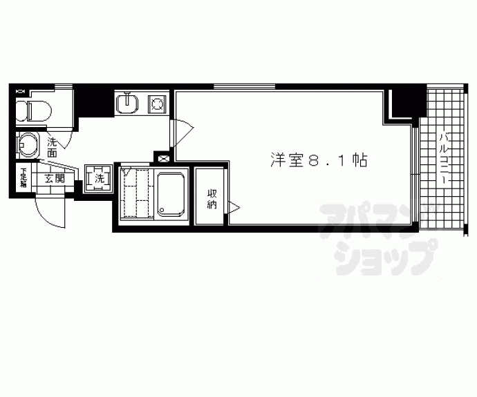 【ベラジオ河原町御池】間取
