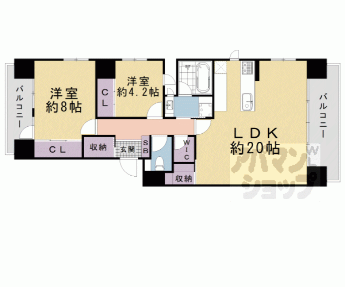 【三条室町アーバンライフ】間取