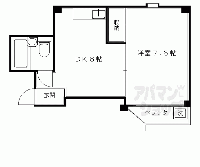 【グランディール葭屋】間取