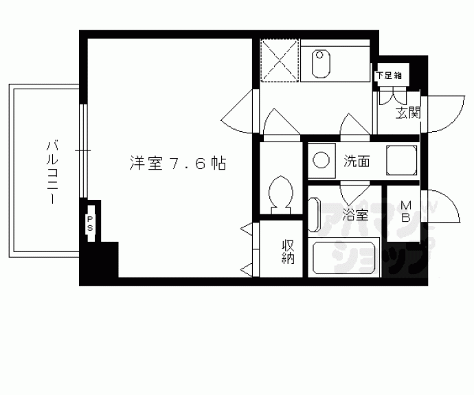 【アスヴェル京都御所前】間取