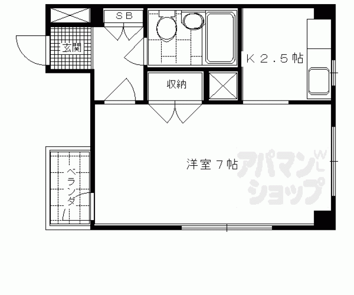 【サンフラワー御幸町】間取