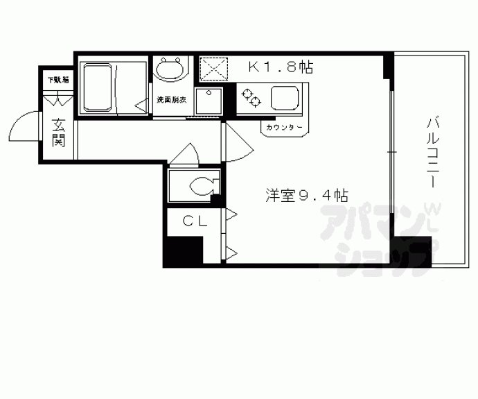 【アスヴェル京都四条】間取